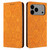 iPhone 17 Pro Ethnic Embossed Adsorption Leather Phone Case - Yellow