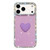 iPhone 17 Pro Flash Rhinestone Double-sided IMD Love Heart Phone Case - Glitter Purple
