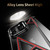 iPhone 17 Pro Four Corner Shockproof Lens Bracket Hollow Metal Phone Case - Black
