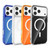 iPhone 17 Pro Four-corner U-shaped Airbag Semi-transparent MagSafe Case - Dark Blue