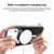 iPhone 17 Pro Four-corner U-shaped Airbag Semi-transparent MagSafe Case - Dark Blue