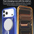 iPhone 17 Pro Four-corner U-shaped Airbag Semi-transparent MagSafe Case - Matte Black