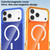 iPhone 17 Pro Four-corner U-shaped Airbag Semi-transparent MagSafe Case - Orange