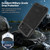 iPhone 17 Pro Four-proof Metal Hybrid Silicone Phone Case - Black