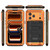 iPhone 17 Pro Four-proof Metal Hybrid Silicone Phone Case - Orange