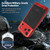 iPhone 17 Pro Four-proof Metal Hybrid Silicone Phone Case - Red