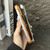 iPhone 17 Pro Frameless Leather-Skin PC MagSafe Holder Phone Case - Orange