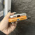 iPhone 17 Pro Frameless Leather-Skin PC MagSafe Holder Phone Case - Orange
