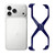 iPhone 17 Pro Frameless X-shaped Metal Phone Case - Blue