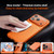 iPhone 17 Pro Frosted Acrylic Hybrid TPU Phone Case with Lens Film - Orange