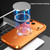 iPhone 17 Pro Frosted Magnetic Shield MagSafe Alloy Metal Phone Case - Orange
