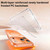 iPhone 17 Pro Frosted PC Hybrid TPU Magnetic Phone Case with AI Sensing Key - Orange