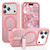 iPhone 17 Pro Fulcrum Standing Bracket MagSafe Phone Case - Pink
