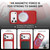iPhone 17 Pro Gear Holder C MagSafe Phone Case - Red