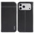 iPhone 17 Pro GEBEI Top-grain Horizontal Flip Leather Phone Case - Black