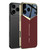 iPhone 17 Pro GKK Blade Phantom Plain Leather Phone Case - Red