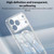iPhone 17 Pro GKK Phantom CD Pattern Magnetic MagSafe Transparent Phone Case - Silver