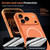 iPhone 17 Pro Gold-Orange Original Color MagSafe Shockproof Phone Case - White