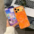 iPhone 17 Pro Gold-plated Shell Texture Magnetic Phone Case - Orange