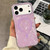 iPhone 17 Pro Gold-plated Shell Texture Magnetic Phone Case - Purple