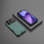 iPhone 17 Pro Grating Solid Color MagSafe Magnetic Phone Case - Green