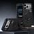 iPhone 17 Pro Hexagon Armor Magnetic Holder Weighing Scale Phone Case - Black