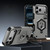 iPhone 17 Pro Hexagon Armor Magnetic Holder Weighing Scale Phone Case - Grey