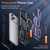 iPhone 17 Pro Hidden Metal Holder Magnetic Shockproof Phone Case - Purple