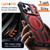 iPhone 17 Pro Hidden Metal Holder Magnetic Shockproof Phone Case - Red
