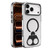 iPhone 17 Pro High Transparent MagSafe TPU Phone Case with 360 Degrees Rotating Ring Holder - Black