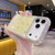 iPhone 17 Pro Holographic Starry Pattern TPU Hybrid IMD Full Coverage Phone Case - Orange