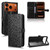 iPhone 17 Pro Honeycomb Dot Texture Leather Phone Case - Black