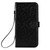 iPhone 17 Pro Honeycomb Dot Texture Leather Phone Case - Black