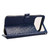 iPhone 17 Pro Honeycomb Dot Texture Leather Phone Case - Blue