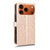 iPhone 17 Pro Honeycomb Dot Texture Leather Phone Case - Gold
