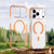 iPhone 17 Pro Ice Armor Magnetic PC Hybrid TPU Phone Case - Orange