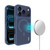 iPhone 17 Pro imak UX-9C Series Magnetic Shockproof PC + TPU Phone Case - Dark Blue