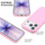 iPhone 17 Pro IMD Colorful Dots Pattern TPU Full Coverage Phone Case - Pink