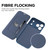 iPhone 17 Pro Imitate Liquid Skin Feel Leather Phone Case with Card Slots - Blue