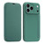 iPhone 17 Pro Imitate Liquid Skin Feel Leather Phone Case with Card Slots - Dark Green