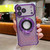 iPhone 17 Pro Invisible Holder Gradient Glitter Magsafe Phone Case - Dark Night Purple