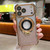 iPhone 17 Pro Invisible Holder Gradient Glitter Magsafe Phone Case - Gold