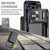 iPhone 17 Pro JEEHOOD C22 Series Zipper Wallet Leather Phone Case with Dual Lanyard - Black