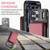iPhone 17 Pro JEEHOOD C22 Series Zipper Wallet Leather Phone Case with Dual Lanyard - Red