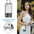 iPhone 17 Pro JEEHOOD C22 Series Zipper Wallet Leather Phone Case with Dual Lanyard - White
