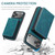 iPhone 17 Pro JEEHOOD J02 Magnetic Zipper Horizontal Flip Leather Phone Case - Blue