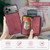 iPhone 17 Pro JEEHOOD J02 Magnetic Zipper Horizontal Flip Leather Phone Case - Red