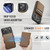 iPhone 17 Pro JEEHOOD J06 British Style RFID MagSafe Card Bag PU Phone Case - Brown