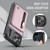 iPhone 17 Pro JEEHOOD J12 Exquisite RFID MagSafe Zipper Card Bag Phone Case - Pink