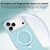 iPhone 17 Pro Jelly Liquid Silicone MagSafe Holder Phone Case - Baby Blue